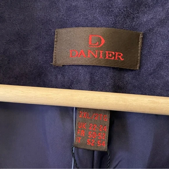 Danier Purple Fringe Suede Jacket - Picture 6 of 9